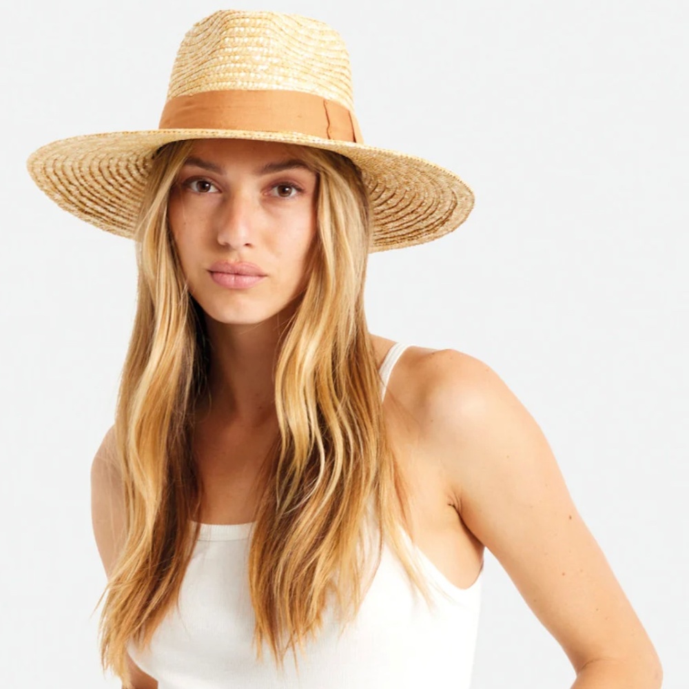Brixton Blue Straw Hat